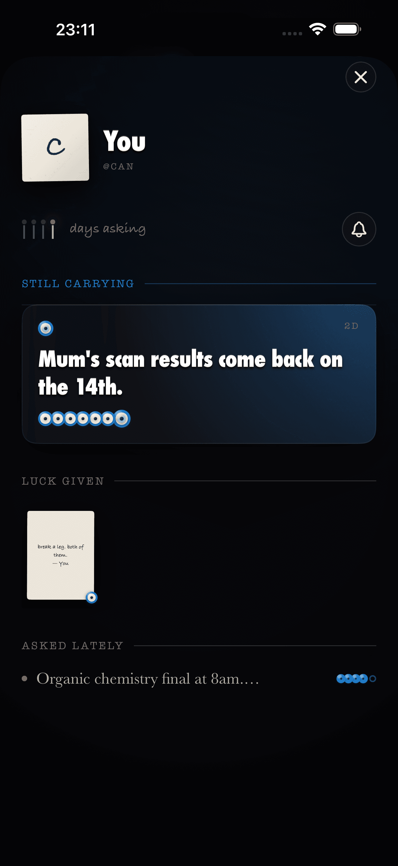 WishMeLuck — Profile
