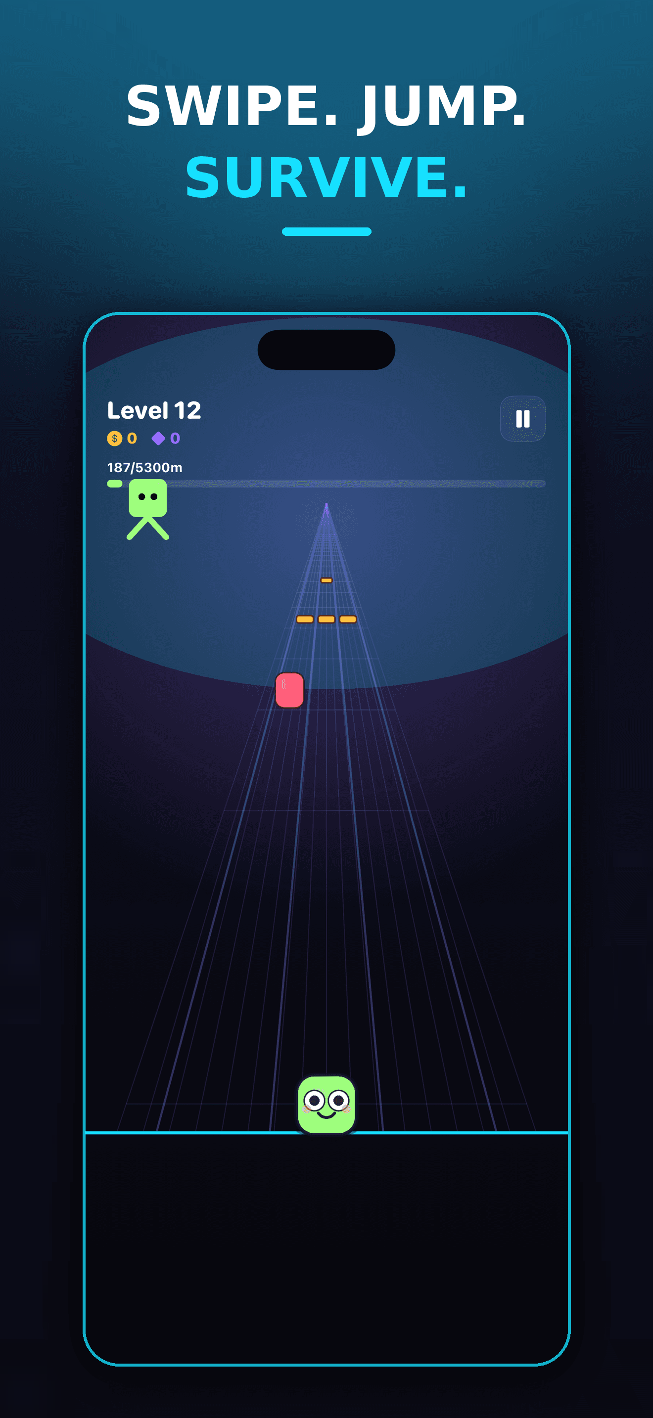 WTC Impossible: Cube Runner — Swipe. Jump. Survive.